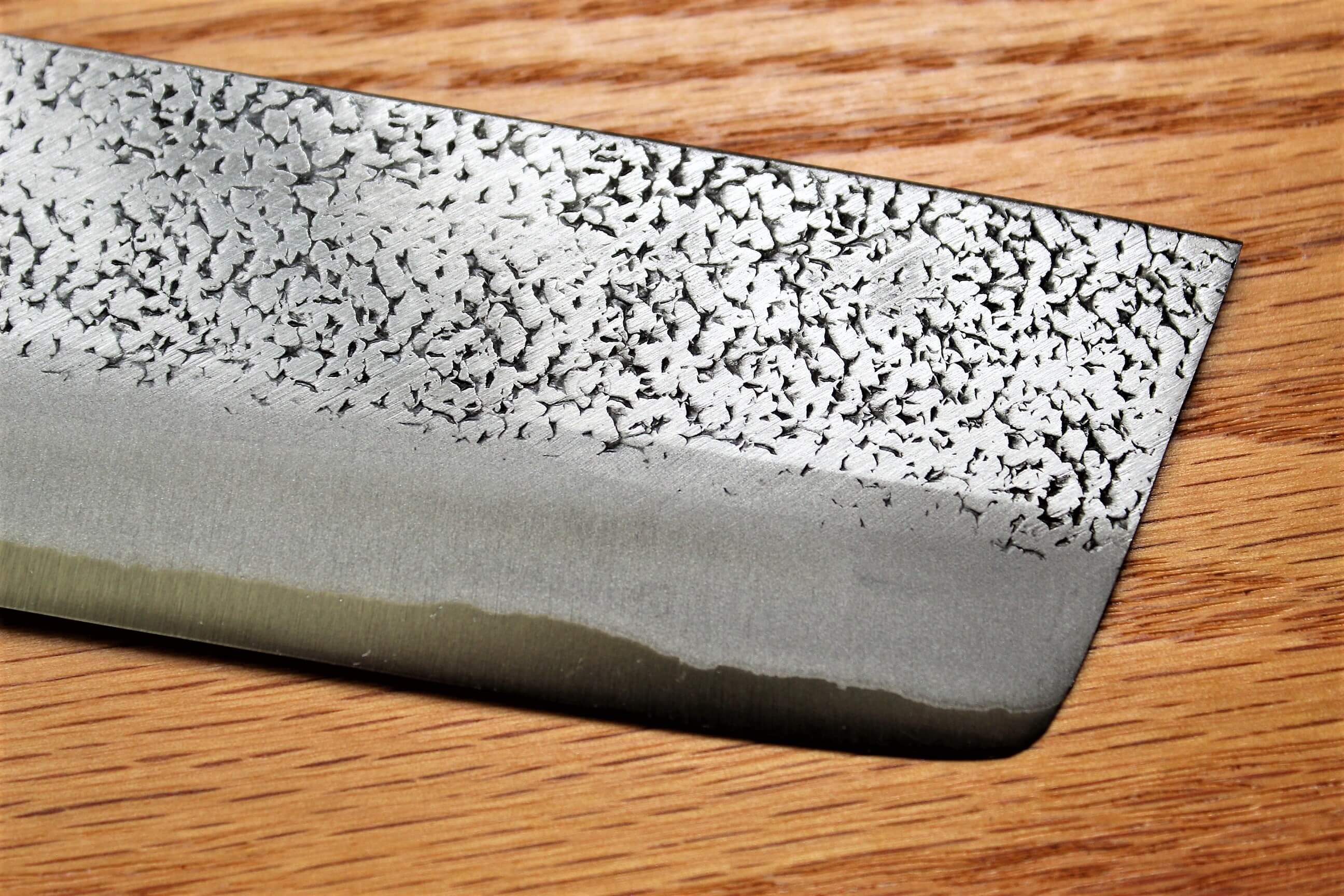 Kitchen Knives - Fujiwara Yasuhiko Aogami Super / Blue Super Steel Nakiri 165 Mm / 6.5" Red Handle