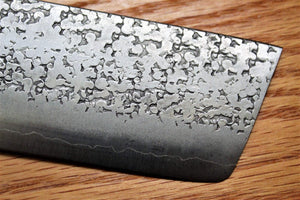 Kitchen Knives - Fujiwara Yasuhiko Ginsan Nakiri With Oak Handle 165mm / 6.5" Oak Handle