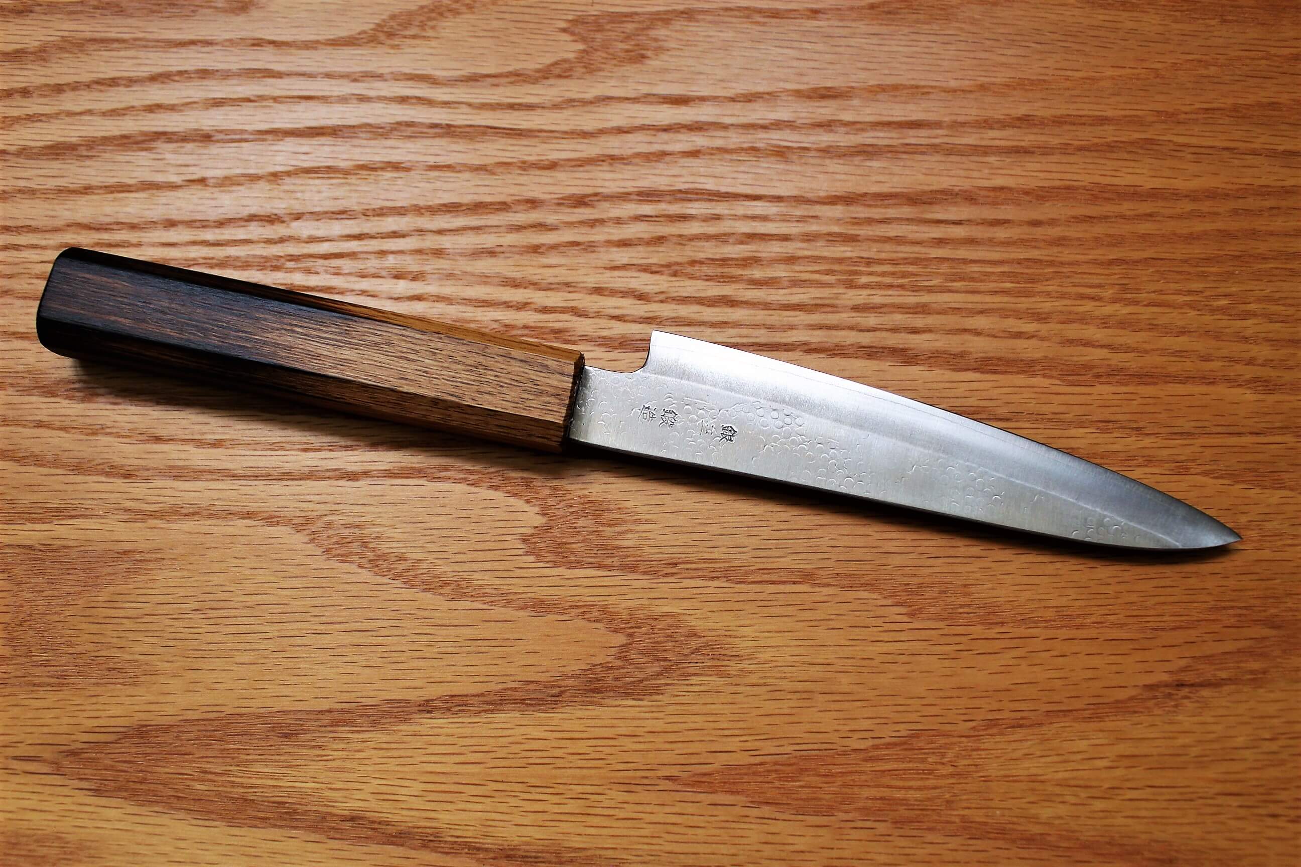 Kitchen Knives - Fujiwara Yasuhiko Ginsan Petty With Oak Handle 150mm / 5.9" Oak Handle