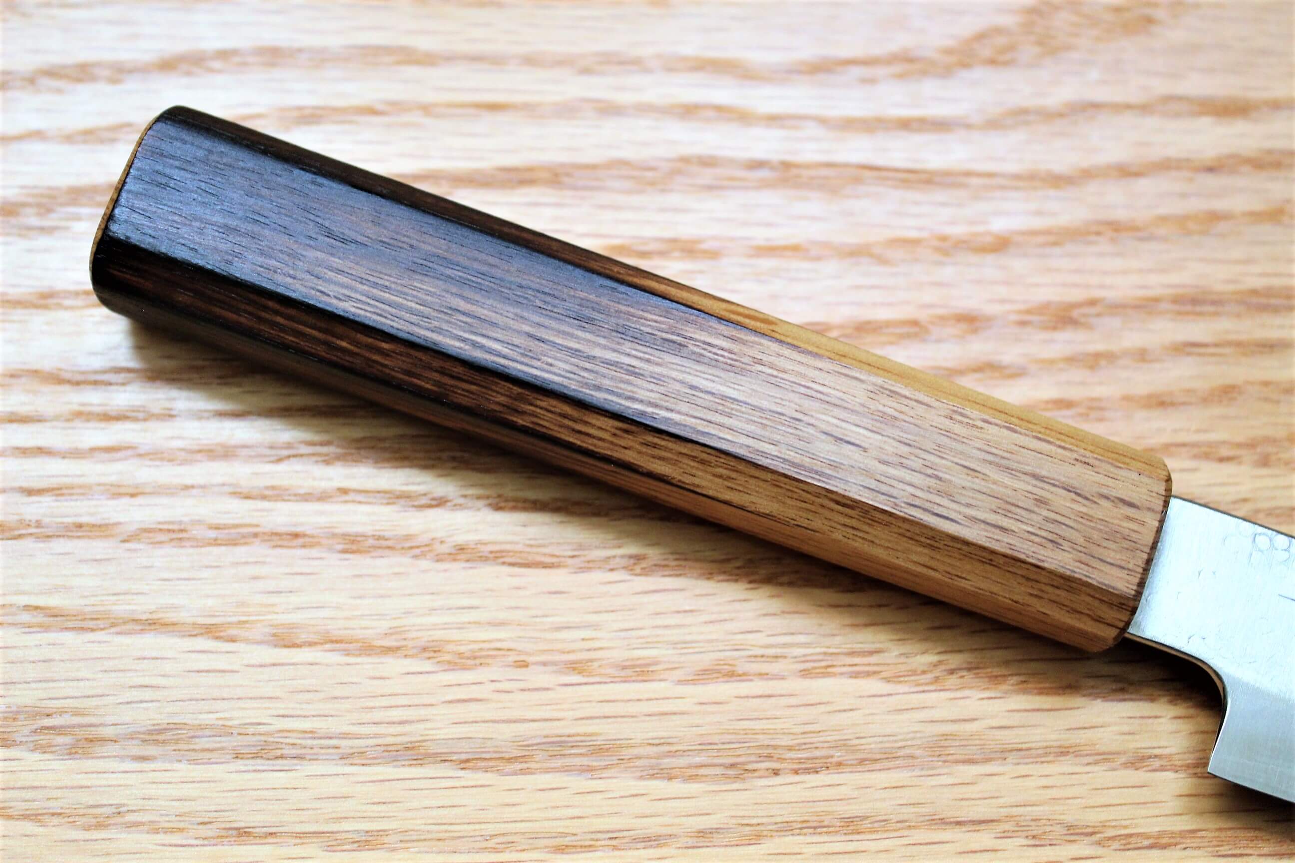 Kitchen Knives - Fujiwara Yasuhiko Ginsan Santoku With Oak Handle 165mm / 6.5" Oak Handle