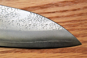 Kitchen Knives - Fujiwara Yasuhiko Ginsan Santoku With Oak Handle 165mm / 6.5" Oak Handle