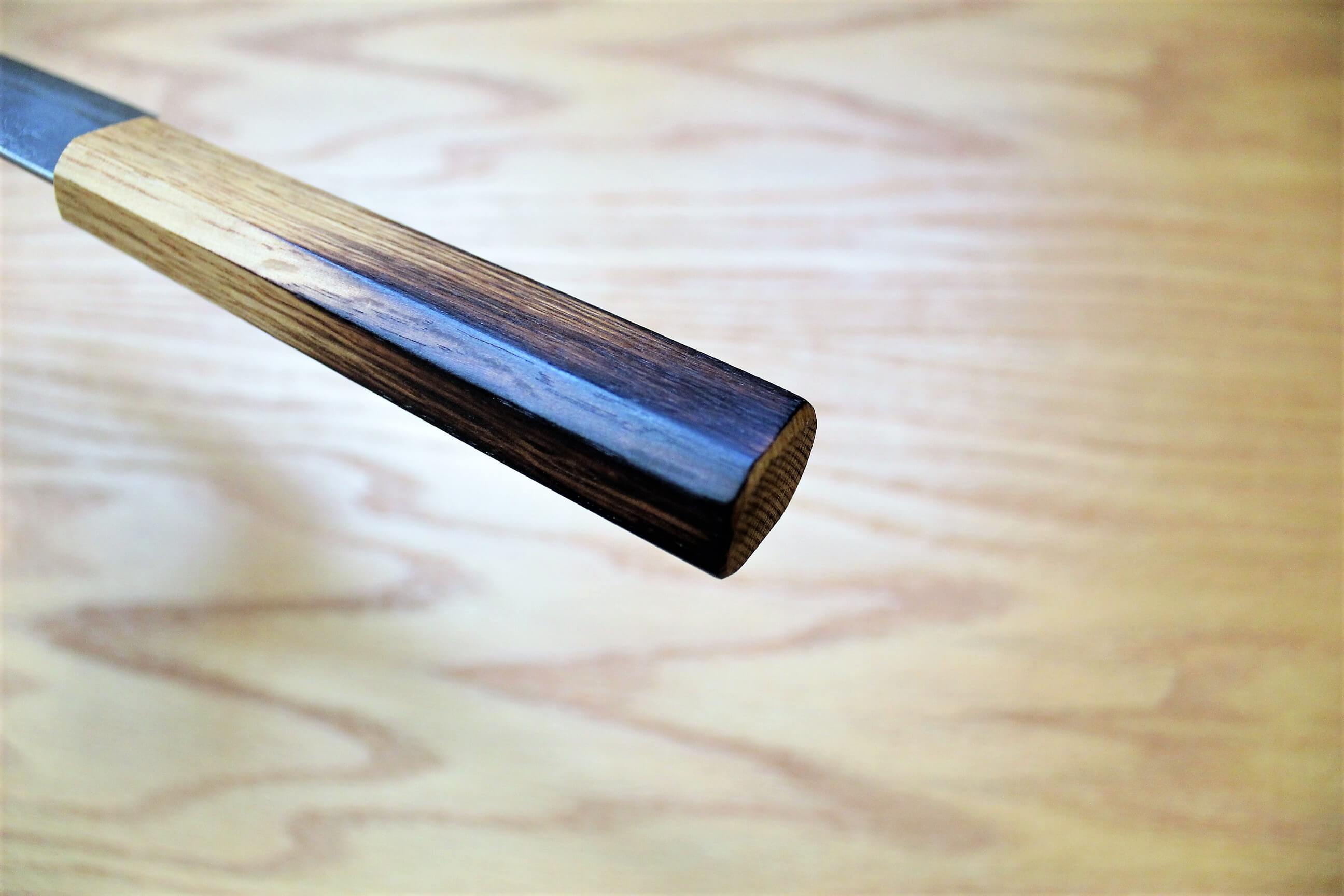Kitchen Knives - Fujiwara Yasuhiko Ginsan Santoku With Oak Handle 165mm / 6.5" Oak Handle