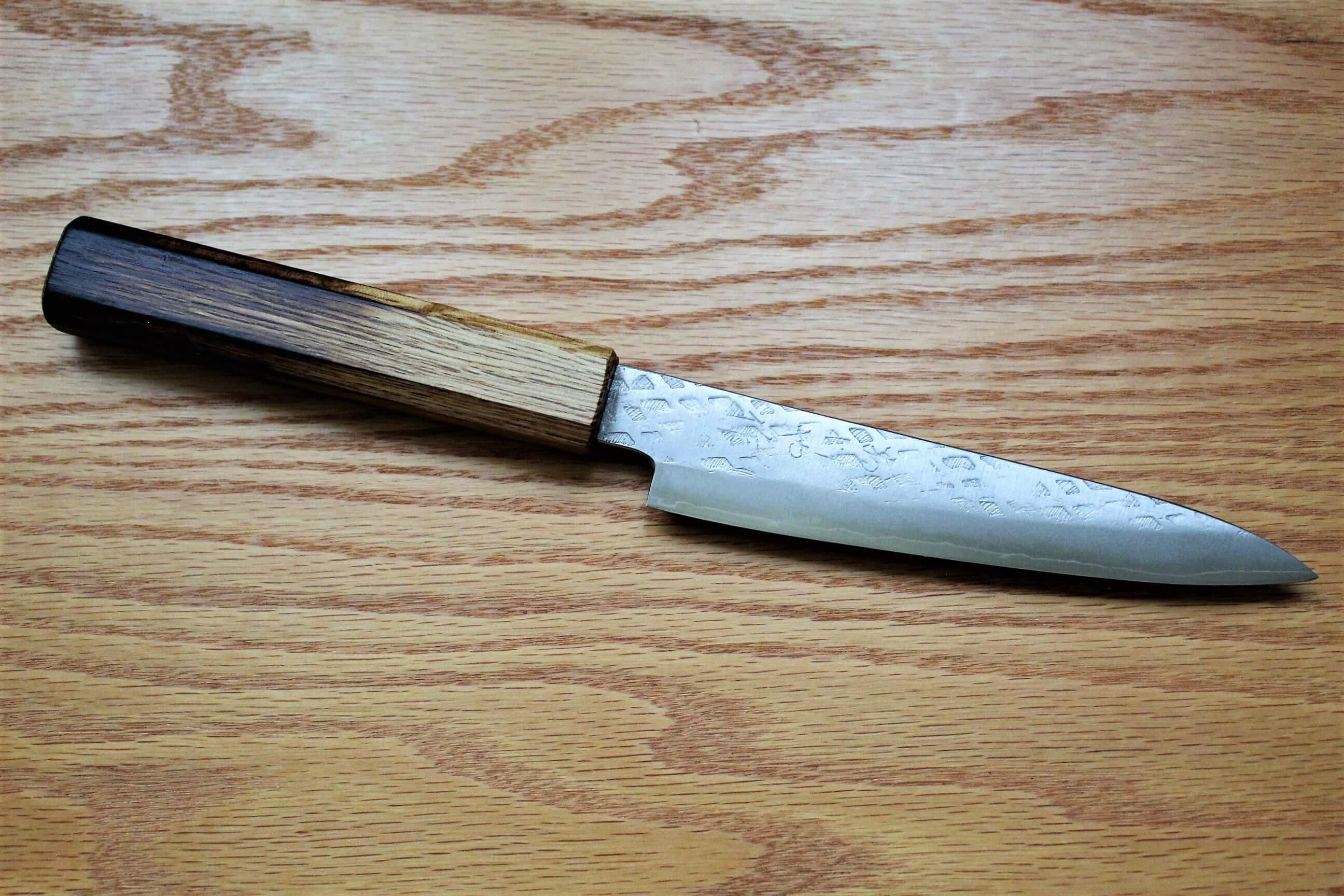 Kitchen Knives - Fujiwara Yasuhiko VG-10 Petty With Oak Handle 150mm / 5.9" Oak Handle