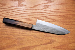 Kitchen Knives - Fujiwara Yasuhiko VG-10 Santoku With Oak Handle 165mm / 6.5" Oak Handle