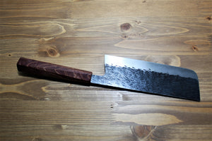 Kitchen Knives - Isamitsu Aogami Super / Blue Super Steel Nakiri 165 Mm / 6.5" Red Maple Handle