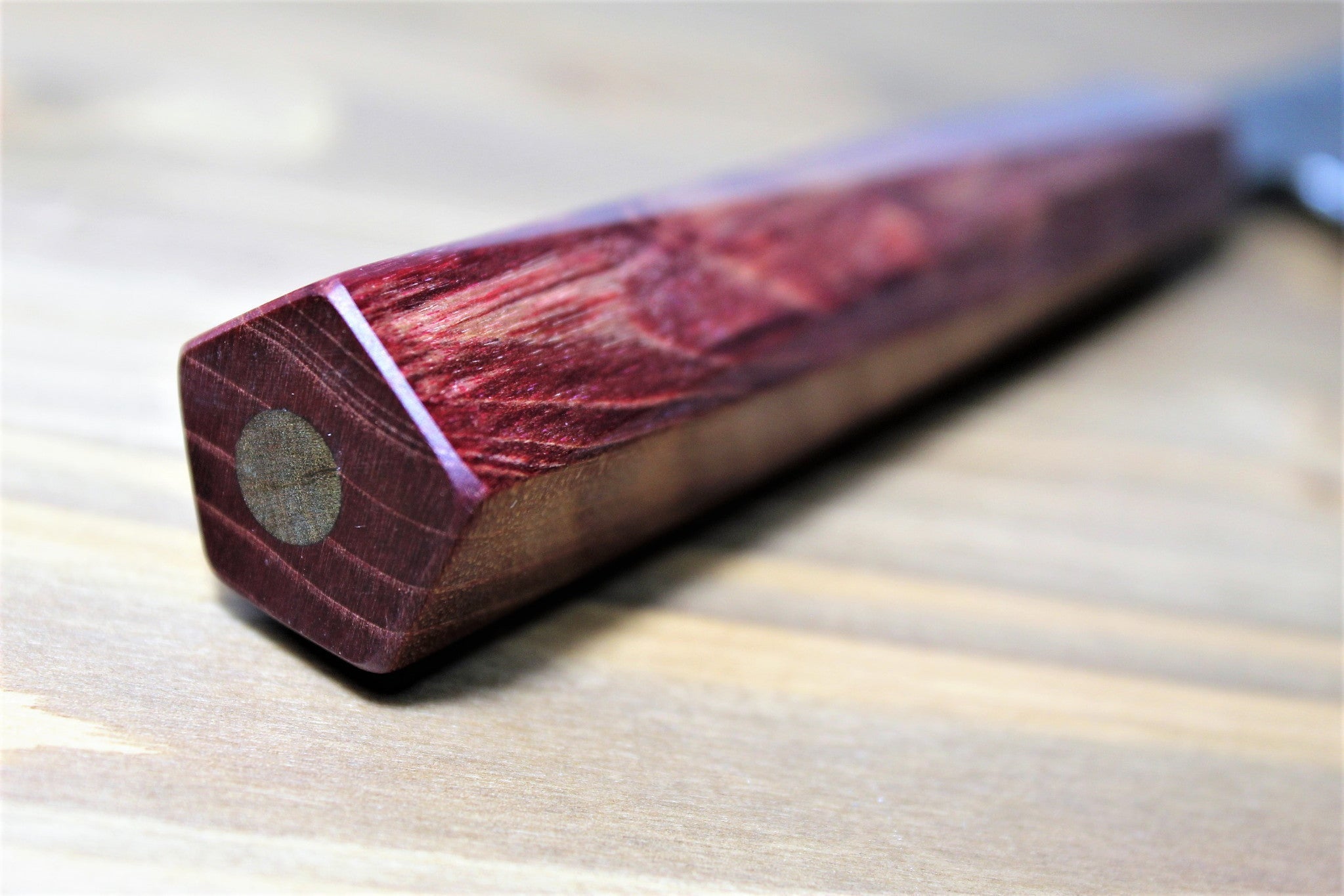 Kitchen Knives - Isamitsu Aogami Super / Blue Super Steel Santoku 165 Mm / 6.5" Red Maple Handle
