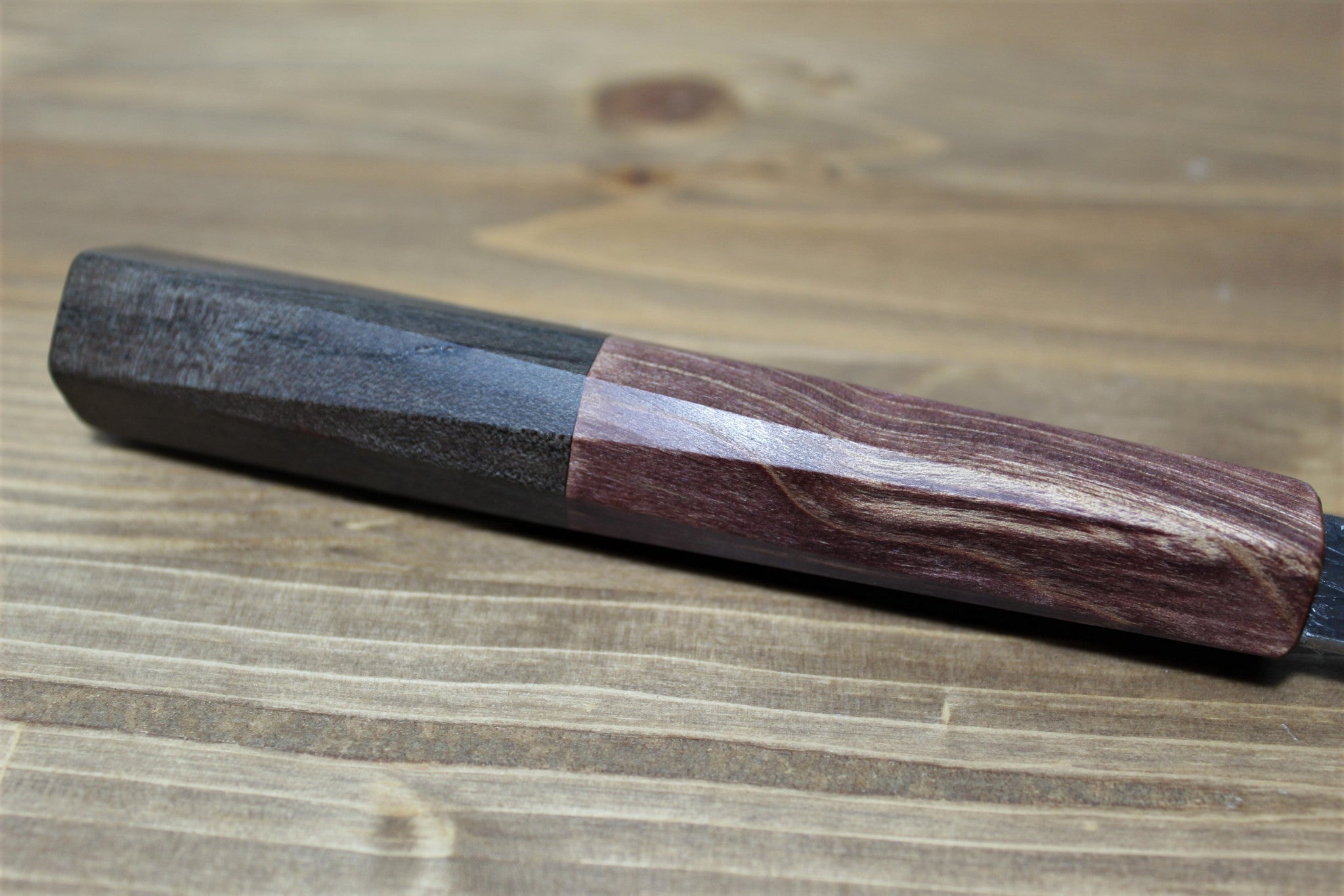 Kitchen Knives - Isamitsu Shirogami #1 / White Steel #1 Kiritsuke 135 Mm / 5.3" Brown Two Tone Maple And Burberry Handle