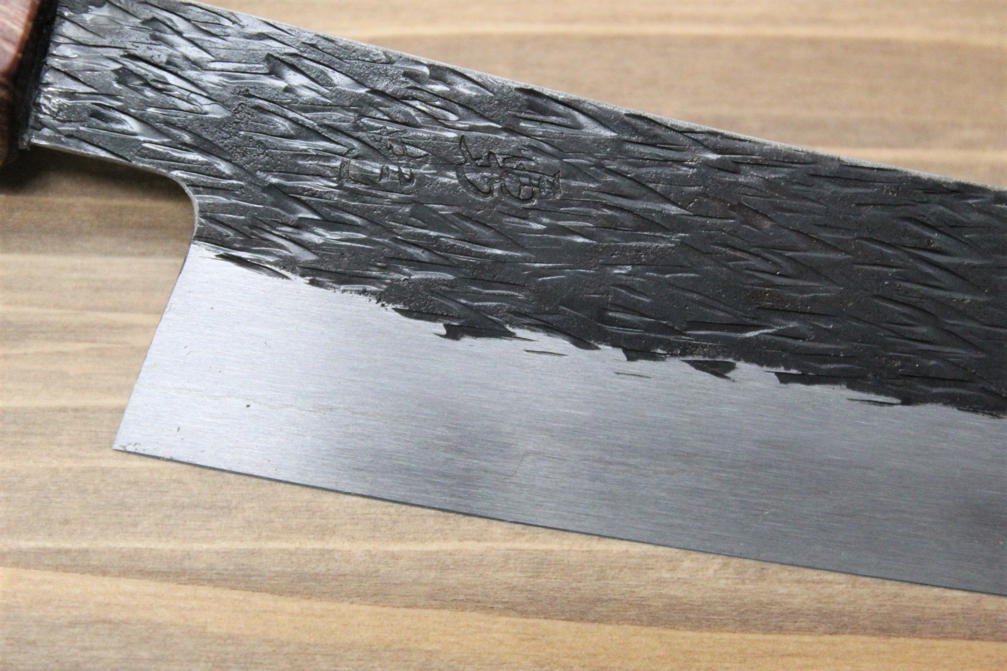 Kitchen Knives - Isamitsu Shirogami #1 / White Steel #1 Kiritsuke 135 Mm / 5.3" Brown Two Tone Maple And Burberry Handle