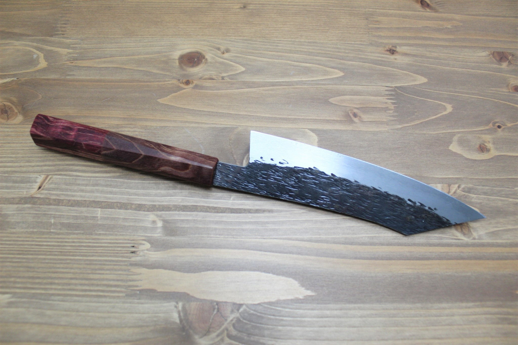 Kitchen Knives - Isamitsu Shirogami #1 / White Steel #1 Kiritsuke 165 Mm / 6.5" Brown Two Tone Maple And Burberry Handle