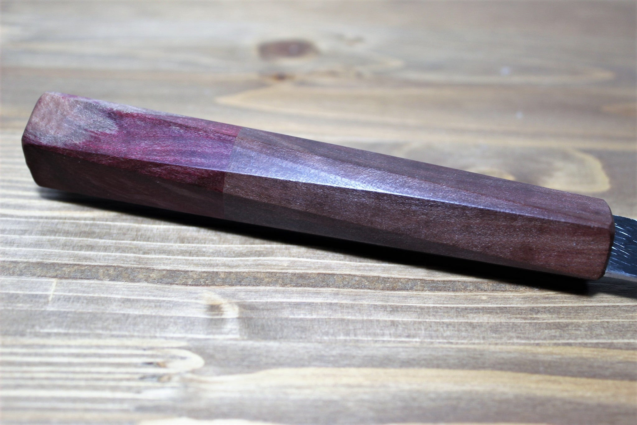 Kitchen Knives - Isamitsu Shirogami #1 / White Steel #1 Kiritsuke 195 Mm / 7.6" Brown Two Tone Maple And Burberry Handle