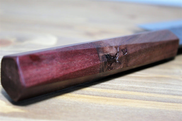 Isamitsu Shirogami #1 / White Steel #1 Nakiri 165 mm / 6.5 Red
