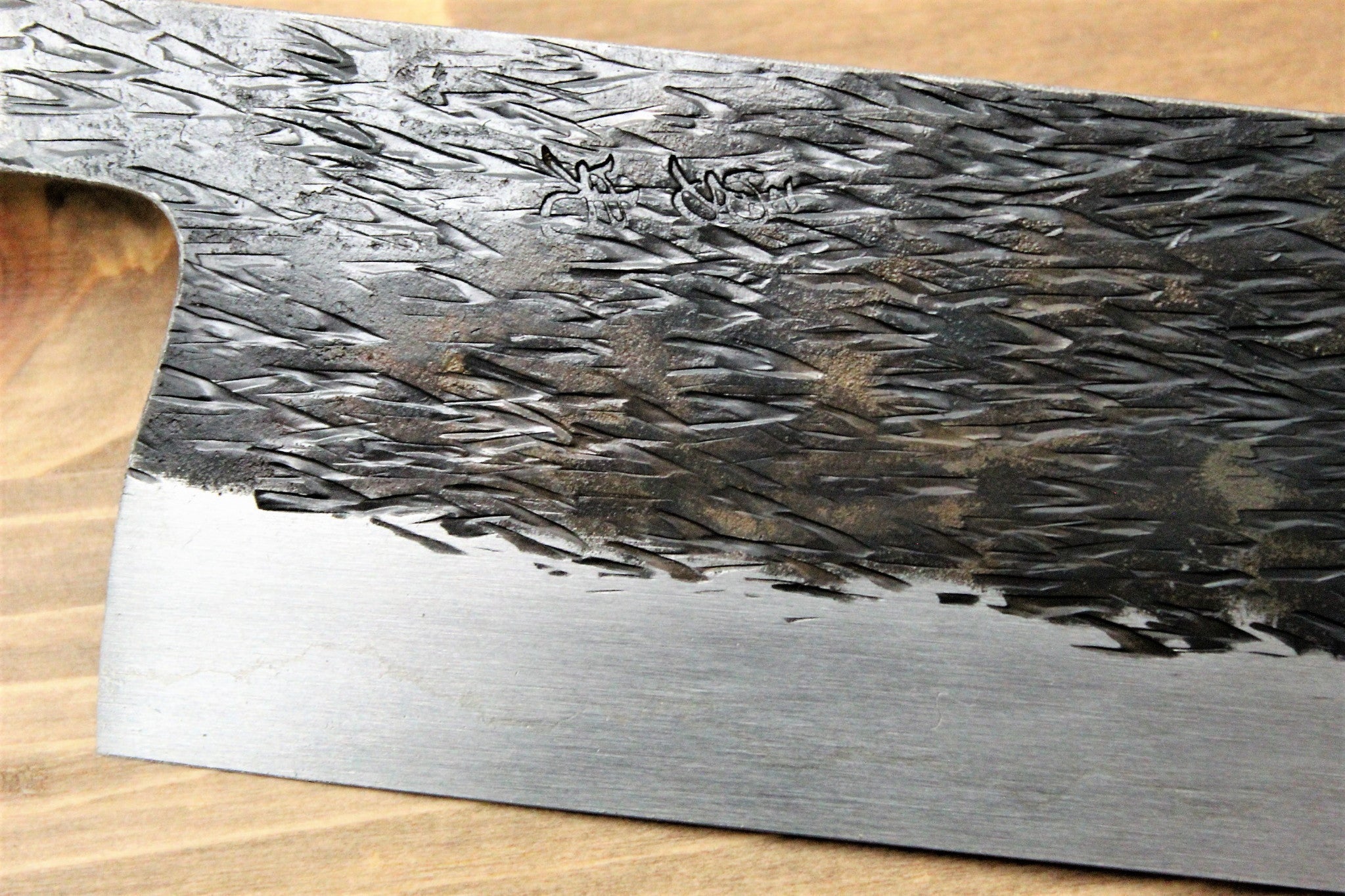 Kitchen Knives - Isamitsu Shirogami #1 / White Steel #1 Nakiri 165 Mm / 6.5" Brown Two Tone Maple And Burberry Handle