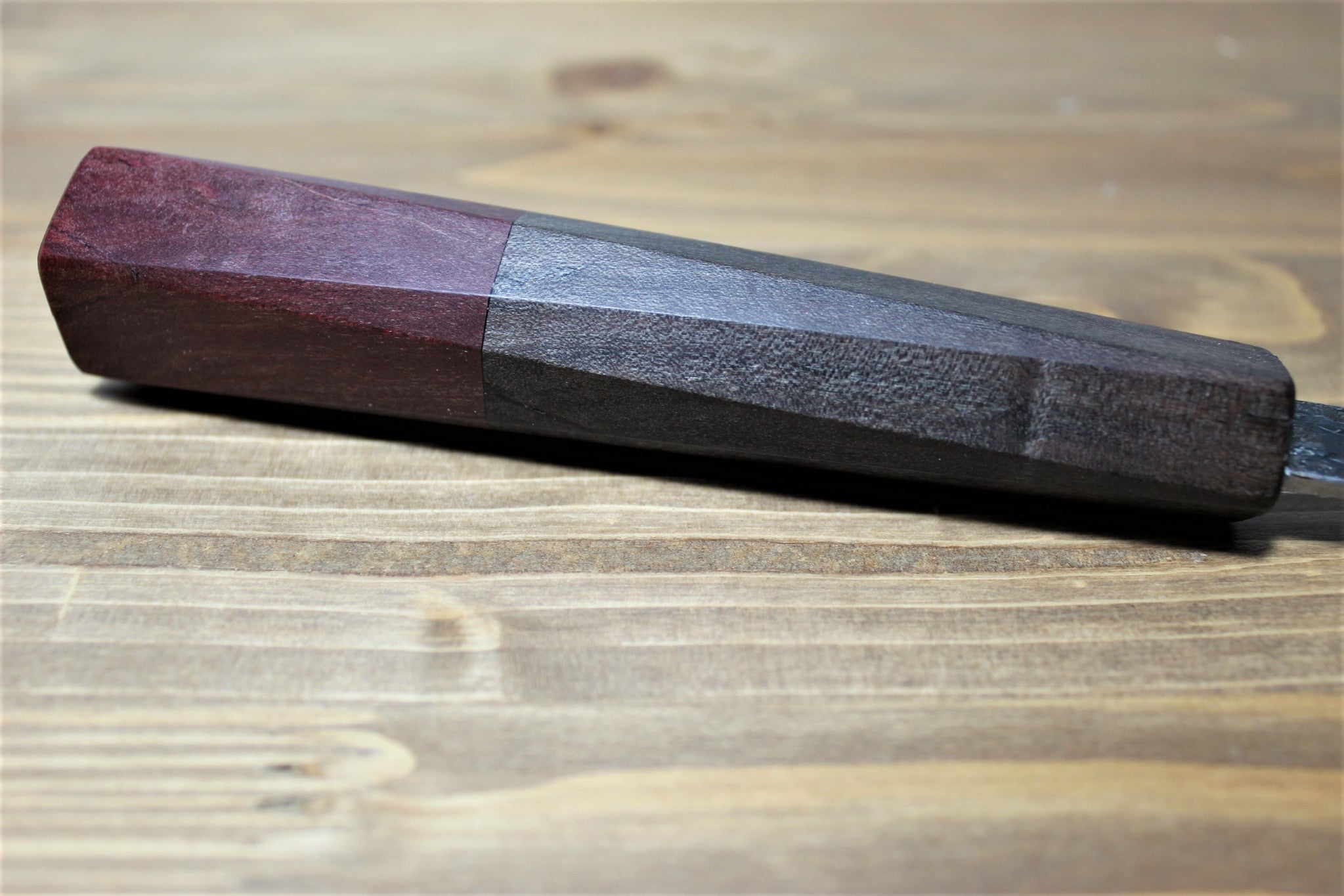 Kitchen Knives - Isamitsu Shirogami #1 / White Steel #1 Santoku 180 Mm / 7.0" Brown Handle