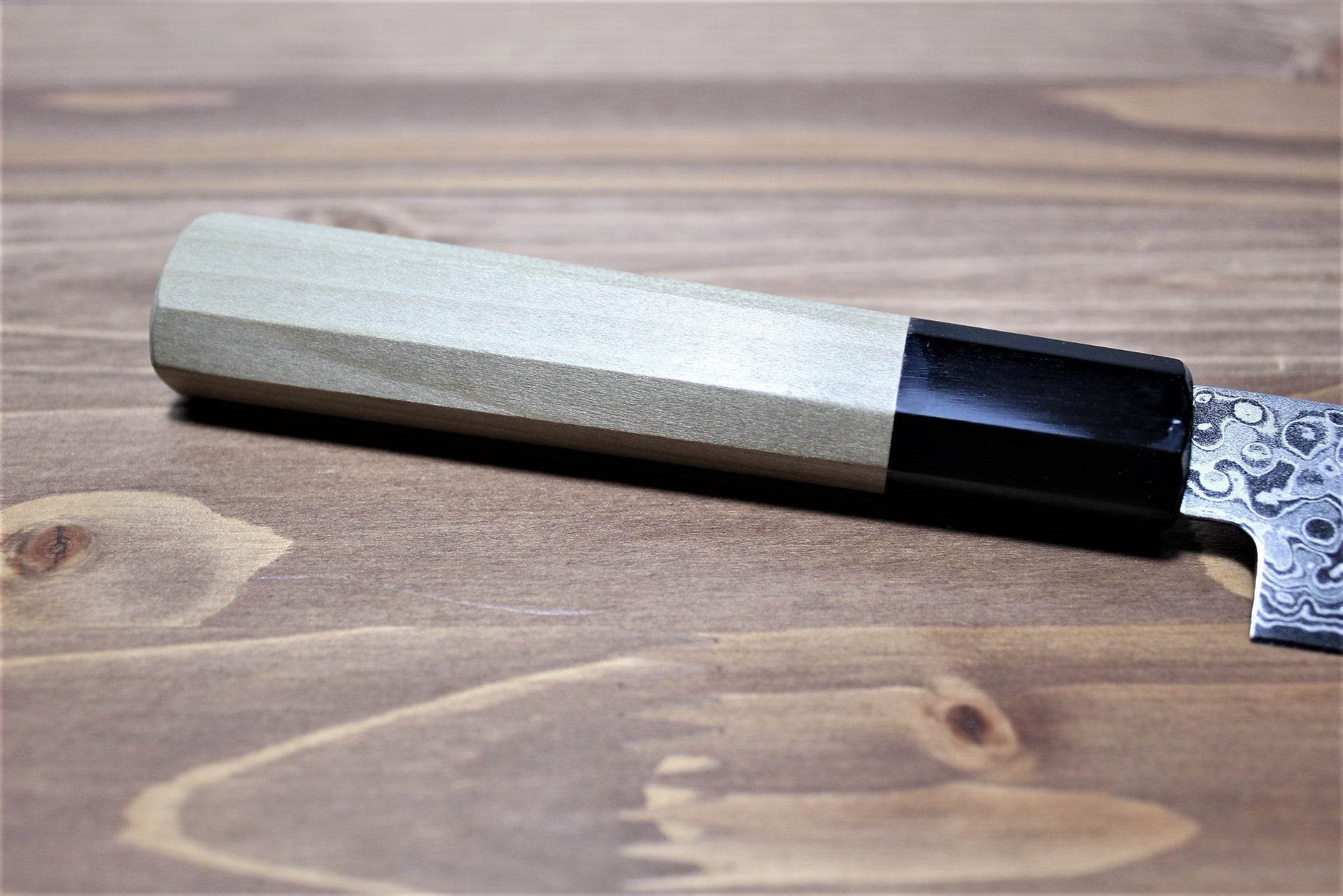 Kitchen Knives - Misuzu Hamono 45 Layer Damascus AUS-10 Core Nakiri 165 Mm / 6.4" Magnolia Handle