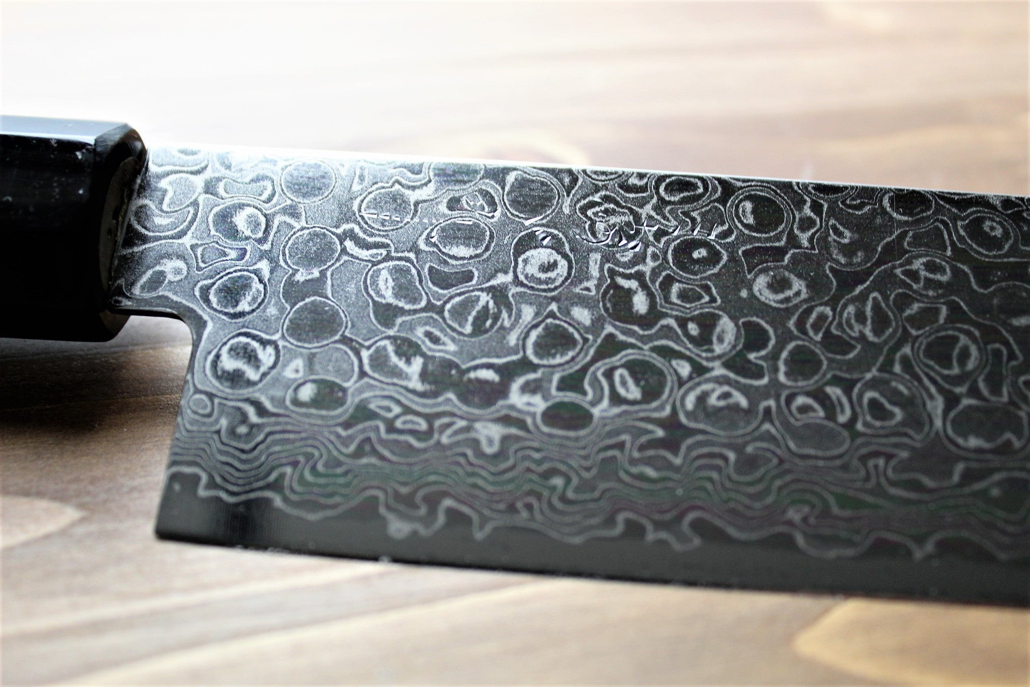 Kitchen Knives - Misuzu Hamono 45 Layer Damascus AUS-10 Core Nakiri 165 Mm / 6.4" Magnolia Handle