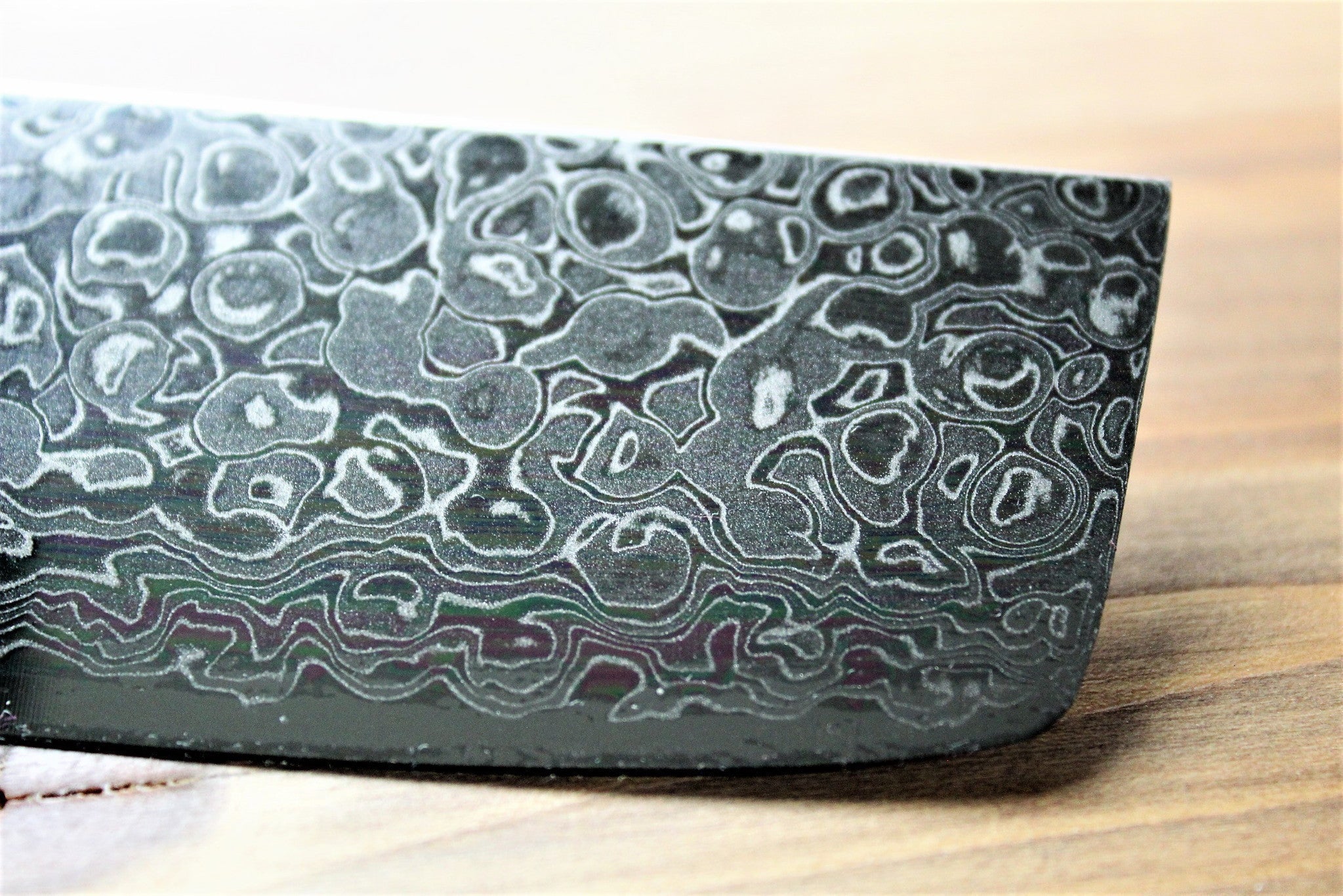 Kitchen Knives - Misuzu Hamono 45 Layer Damascus AUS-10 Core Nakiri 165 Mm / 6.4" Magnolia Handle