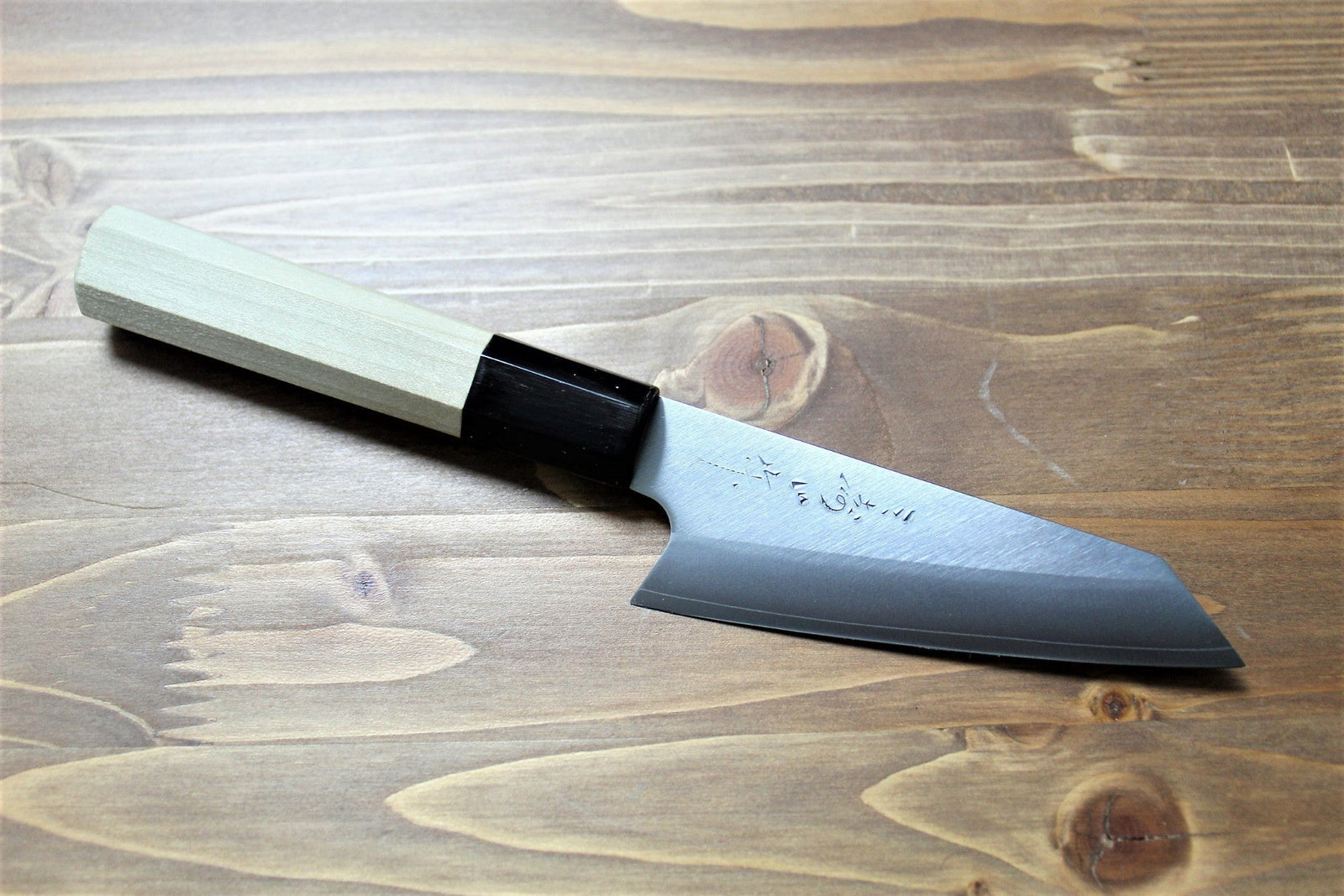 Kitchen Knives - Misuzu Hamono Bunka Petty VG-10 Stainless Steel 105 Mm / 4.1" Magnolia Handle