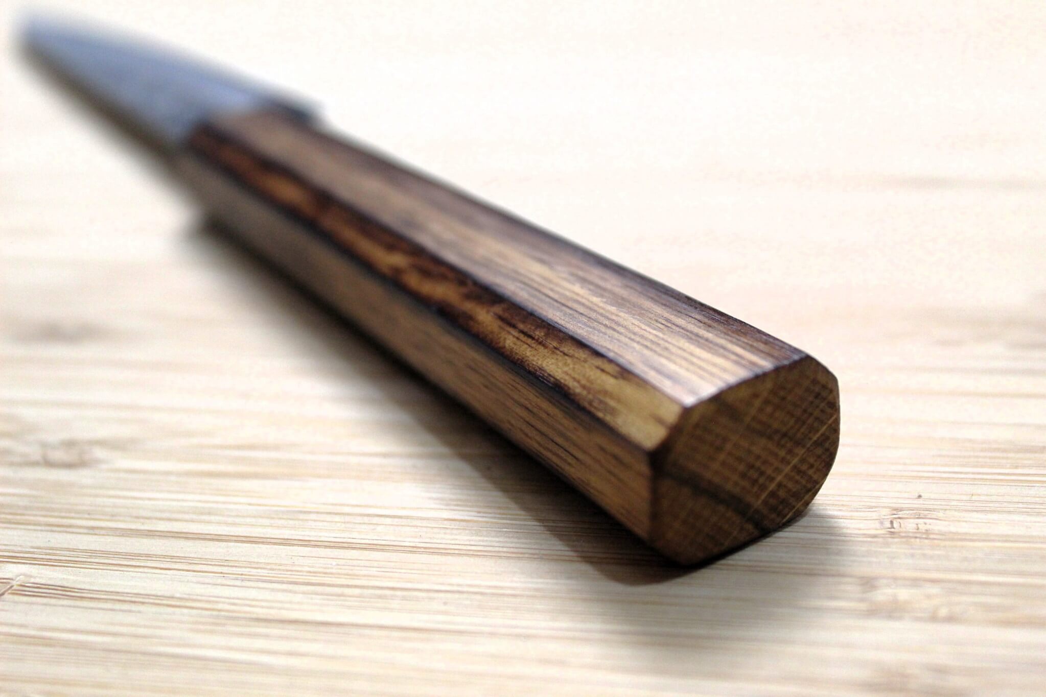 OUL Gyuto Shirogami #1 / White Steel #1 210 mm / 8.2" Burnt Oak Handle