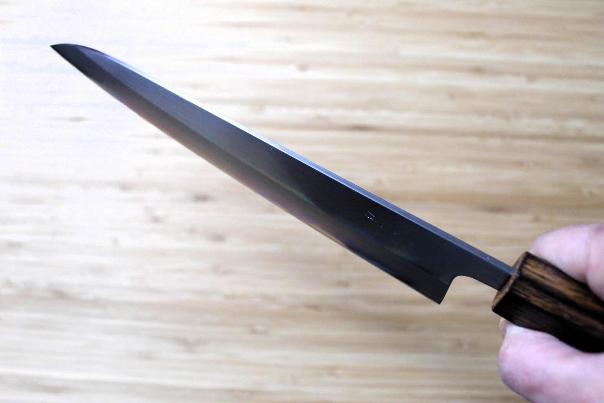 OUL Gyuto Shirogami #1 / White Steel #1 210 mm / 8.2" Burnt Oak Handle