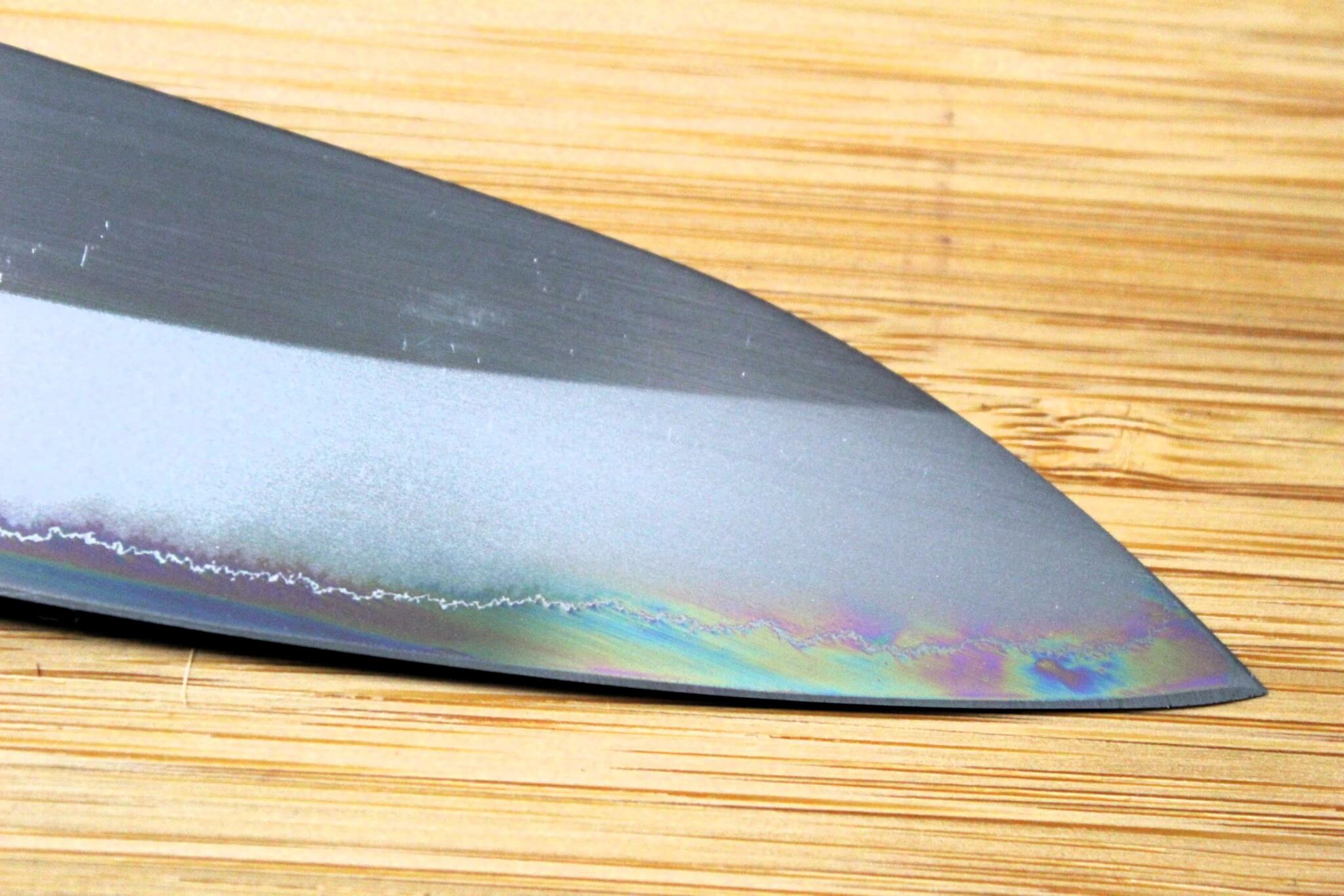 OUL Gyuto Shirogami #1 / White Steel #1 210 mm / 8.2" Burnt Oak Handle