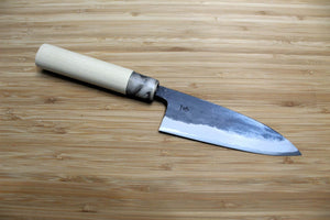 OUL Kurouchi Aogami Kobocho Petty Knife 105 mm / 4.1", 120 mm / 4.7" Magnolia Handle