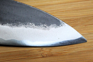 OUL Kurouchi Kobocho Petty Knife 105 mm / 4.1", 120 mm / 4.7" Aogami Magnolia Handle