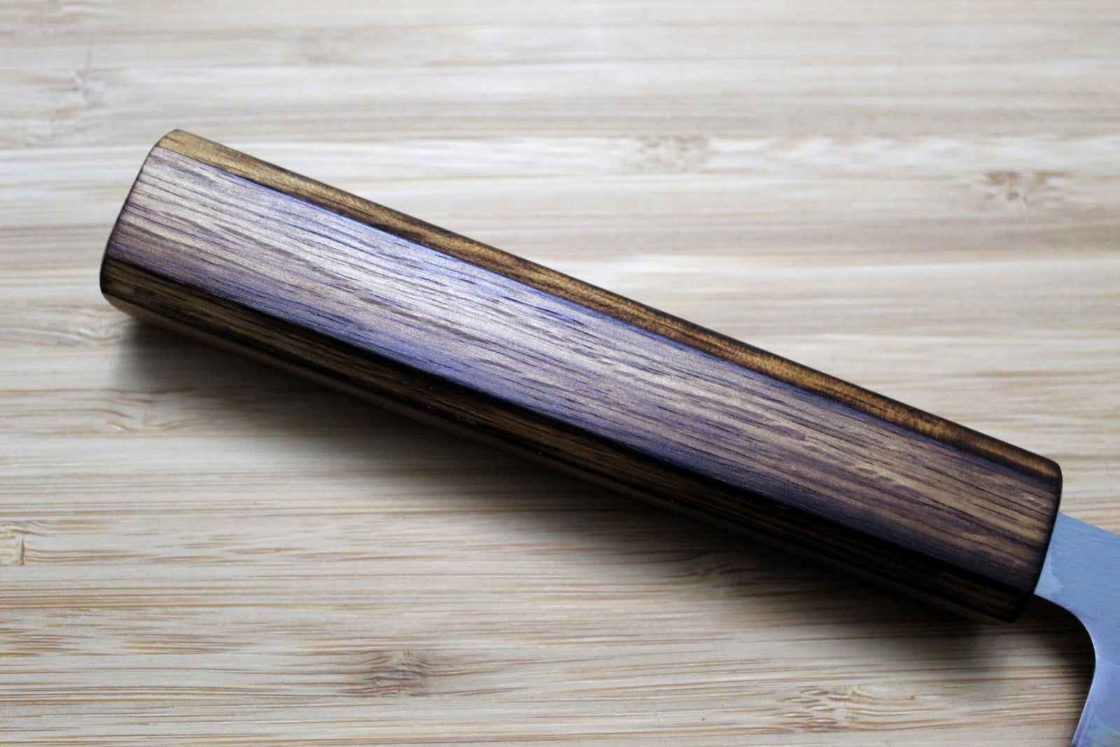 OUL Nakiri Shirogami #1 / White Steel #1 Stainless Clad 165 mm (6.5") Burnt Oak Handle