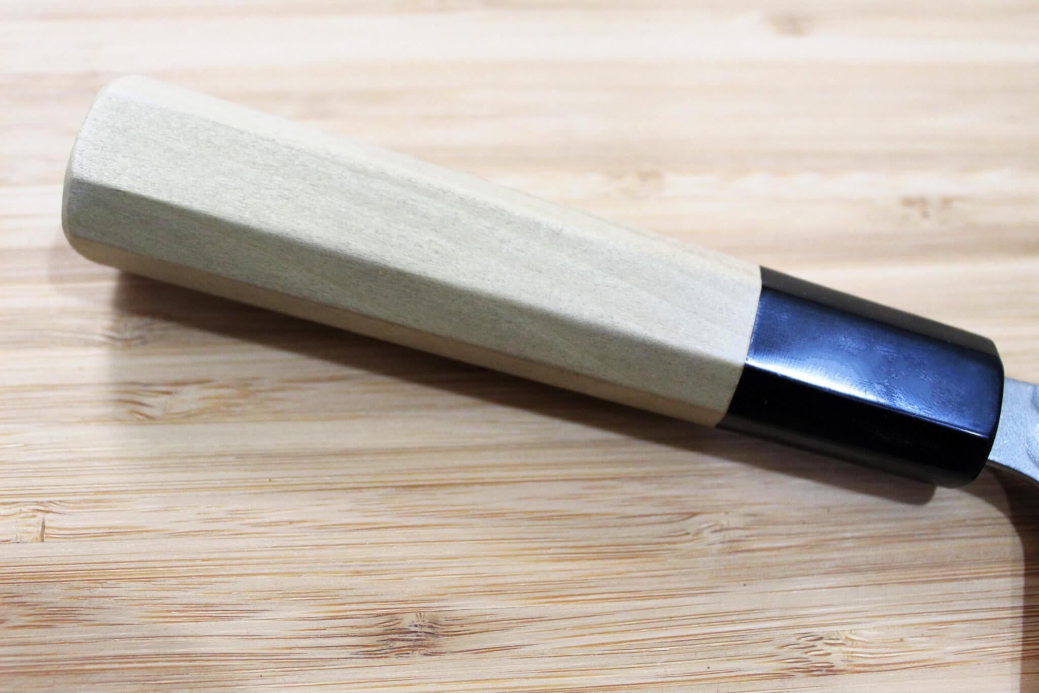 OUL Santoku Hammered Shironiko / White Steel #2 165 mm / 6.5"  Magnolia Handle