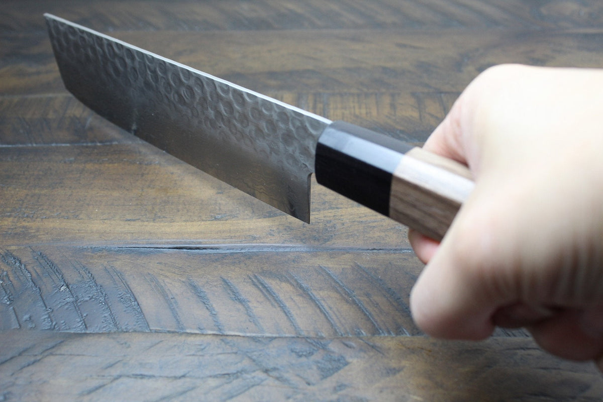 Kitchen Knives - Sakai Takayuki 45 Layer Damascus Nakiri Knife 160mm (6.2") With Walnut Handle