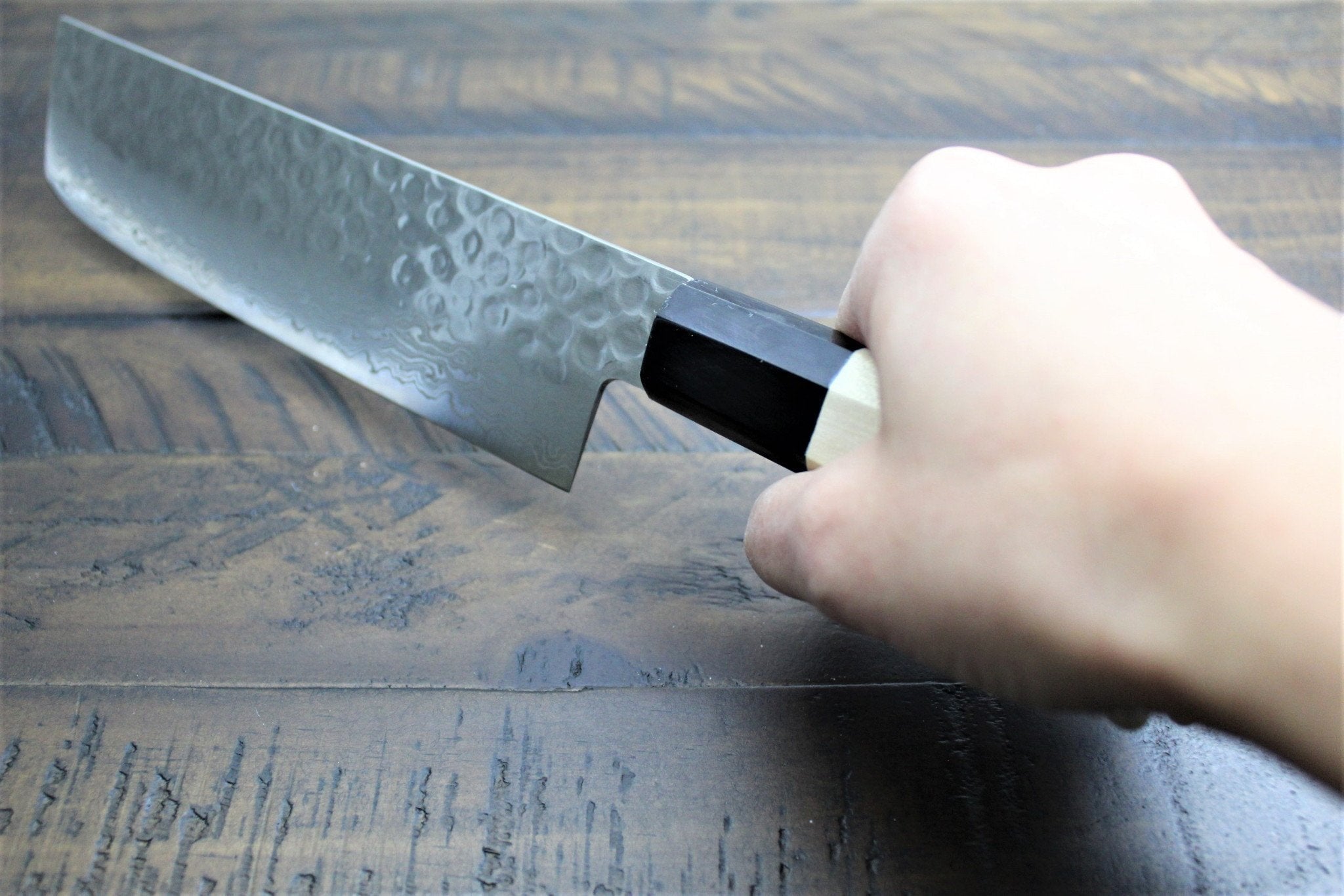 Kitchen Knives - Sakai Takayuki 45 Layer Damascus Nakiri Knife 160mm (6.3") Magnolia Handle