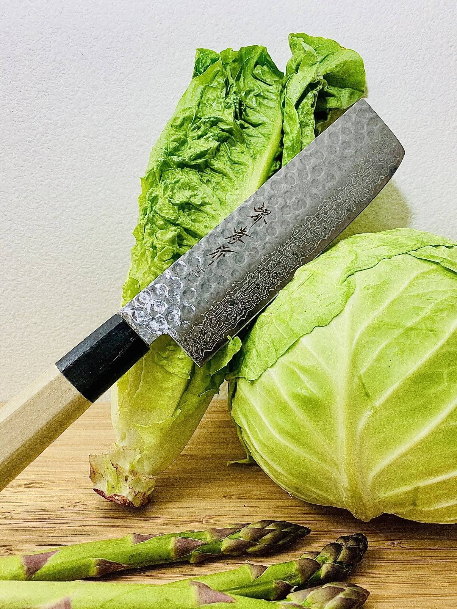 Kitchen Knives - Sakai Takayuki 45 Layer Damascus Nakiri Knife 160mm (6.3") Magnolia Handle