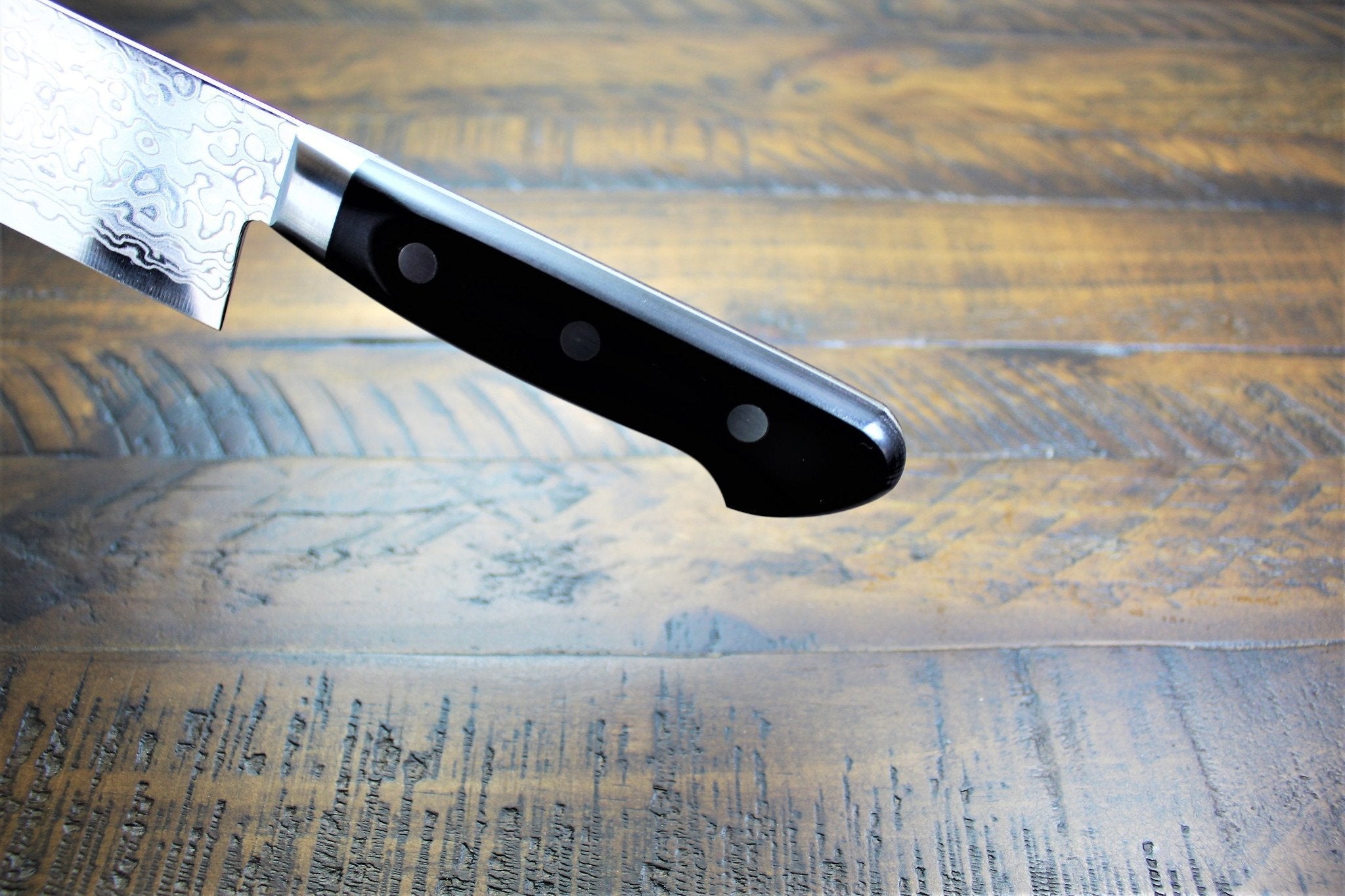Kitchen Knives - Sakai Takayuki 45 Layer Damascus Nakiri Knife 160mm (6.3") Mirror Finish