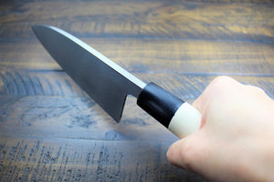 Kitchen Knives - Sakai Takayuki Deba Knife With Buffalo Horn Handle White Steel 135mm (5.3") - 210mm (8.2")