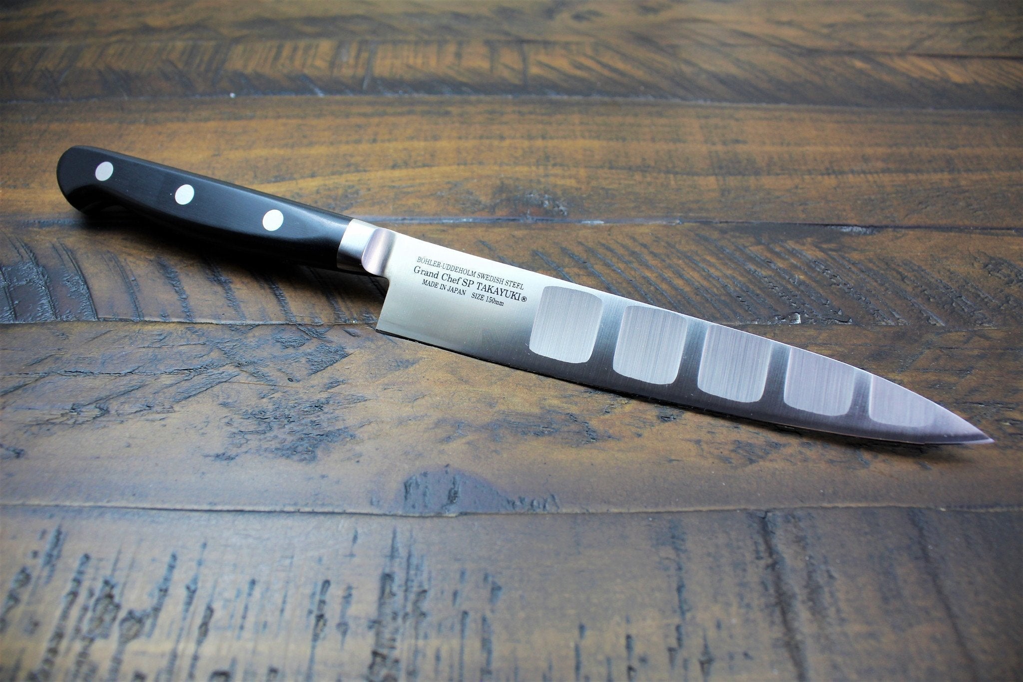Sakai Takayuki TUS Steel Japanese Chef's Knife SET in Gift Box (Petty 150mm  - Gyuto 210mm - Attache Case)