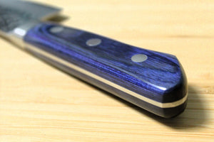 Kitchen Knives - Sakai Takayuki Gyuto Japanese Chef Knife 180mm (7.1") Damascus 33 Layer With Blue Handle