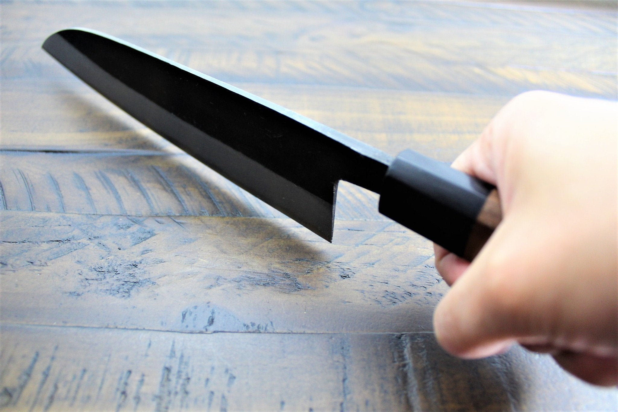 Kitchen Knives - Sakai Takayuki Gyuto Kurouchi Aoniko / Blue Steel #2 210mm (8.3") Japanese Chef Knife