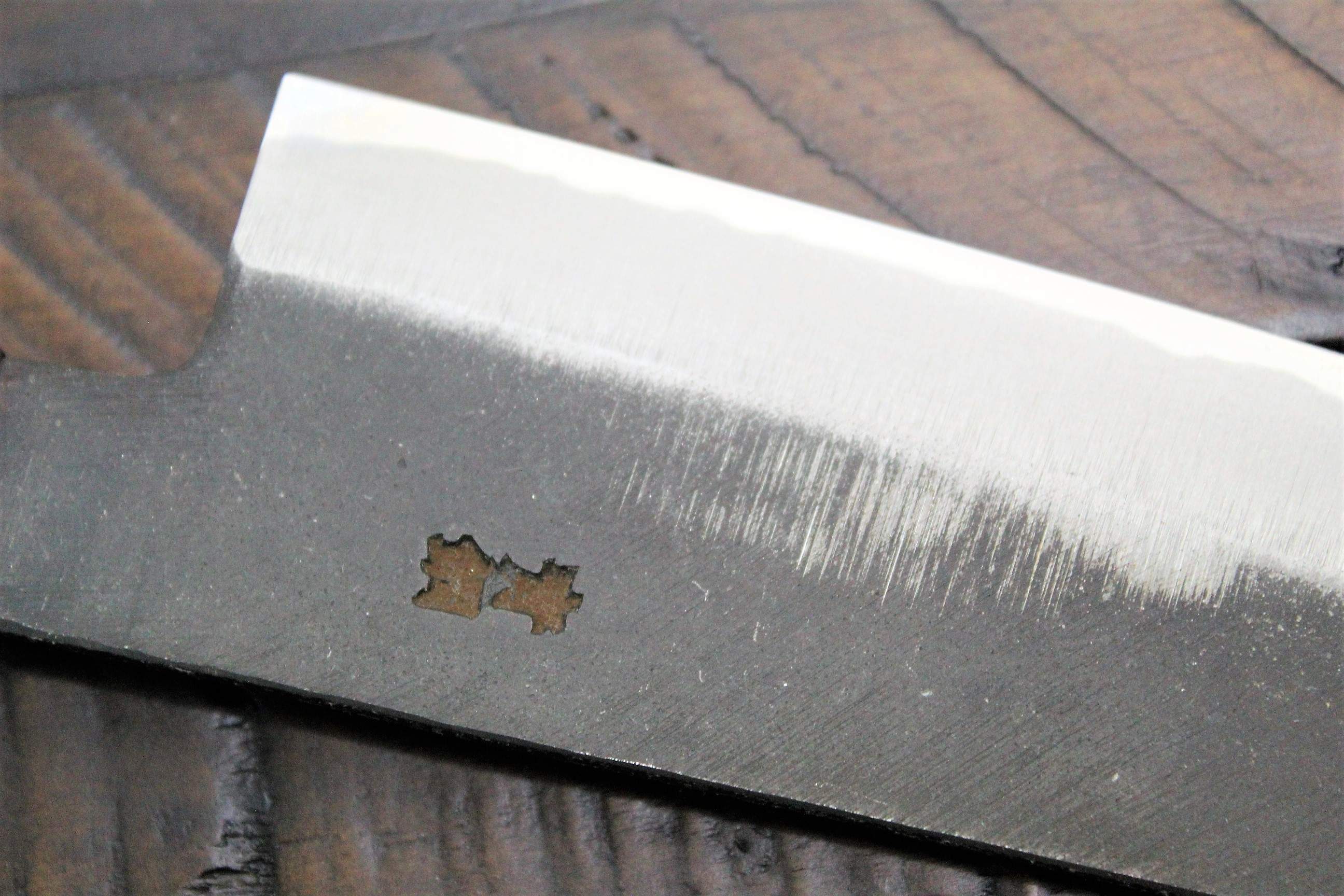 Kitchen Knives - Sakai Takayuki Gyuto Kurouchi Aoniko / Blue Steel #2 210mm (8.3") Japanese Chef Knife - Chinese Quince Handle