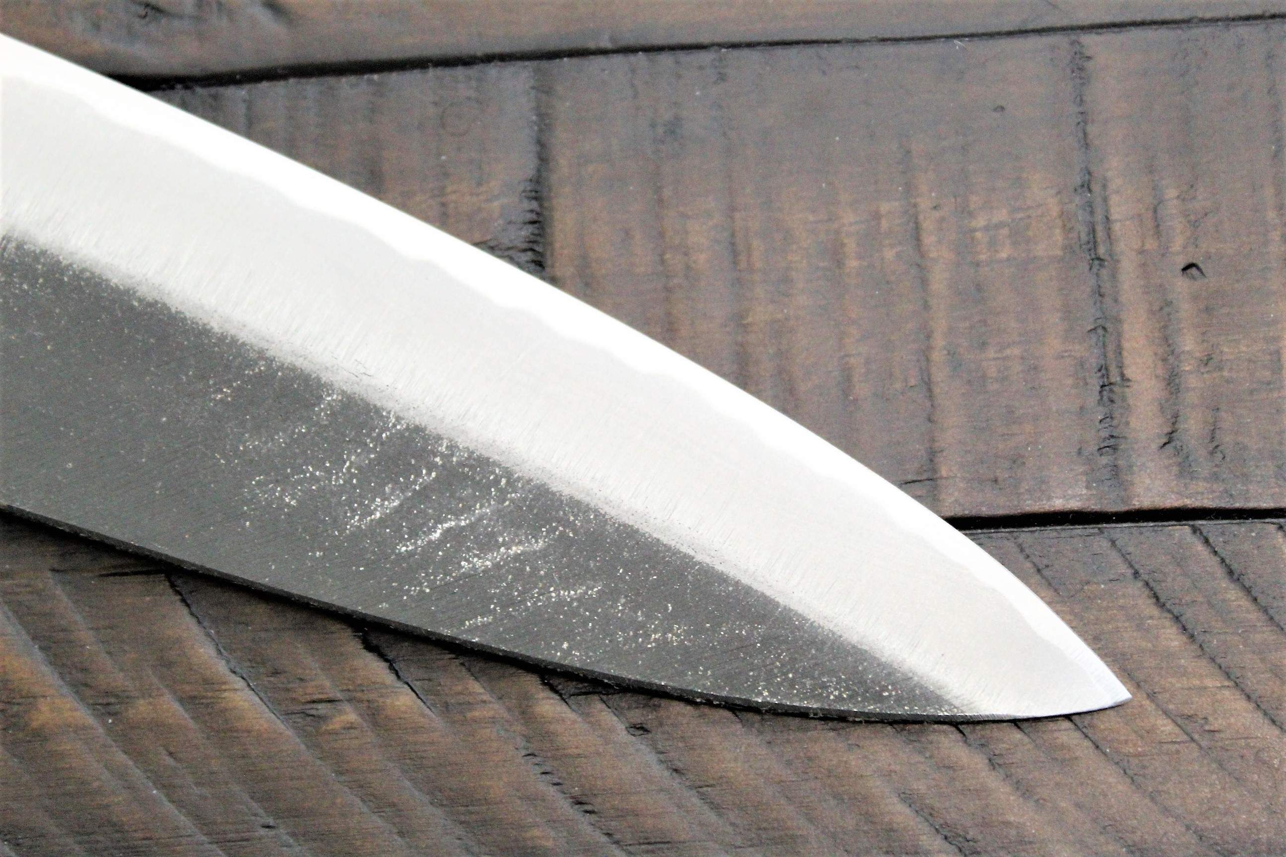 Kitchen Knives - Sakai Takayuki Gyuto Kurouchi Aoniko / Blue Steel #2 210mm (8.3") Japanese Chef Knife - Chinese Quince Handle