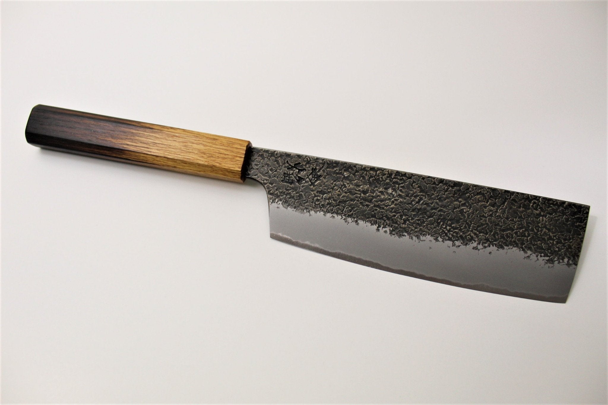Kitchen Knives - Sakai Takayuki Handmade Nakiri Knife Homura Guren Aoniko / Blue Steel #2 180mm (7.1")