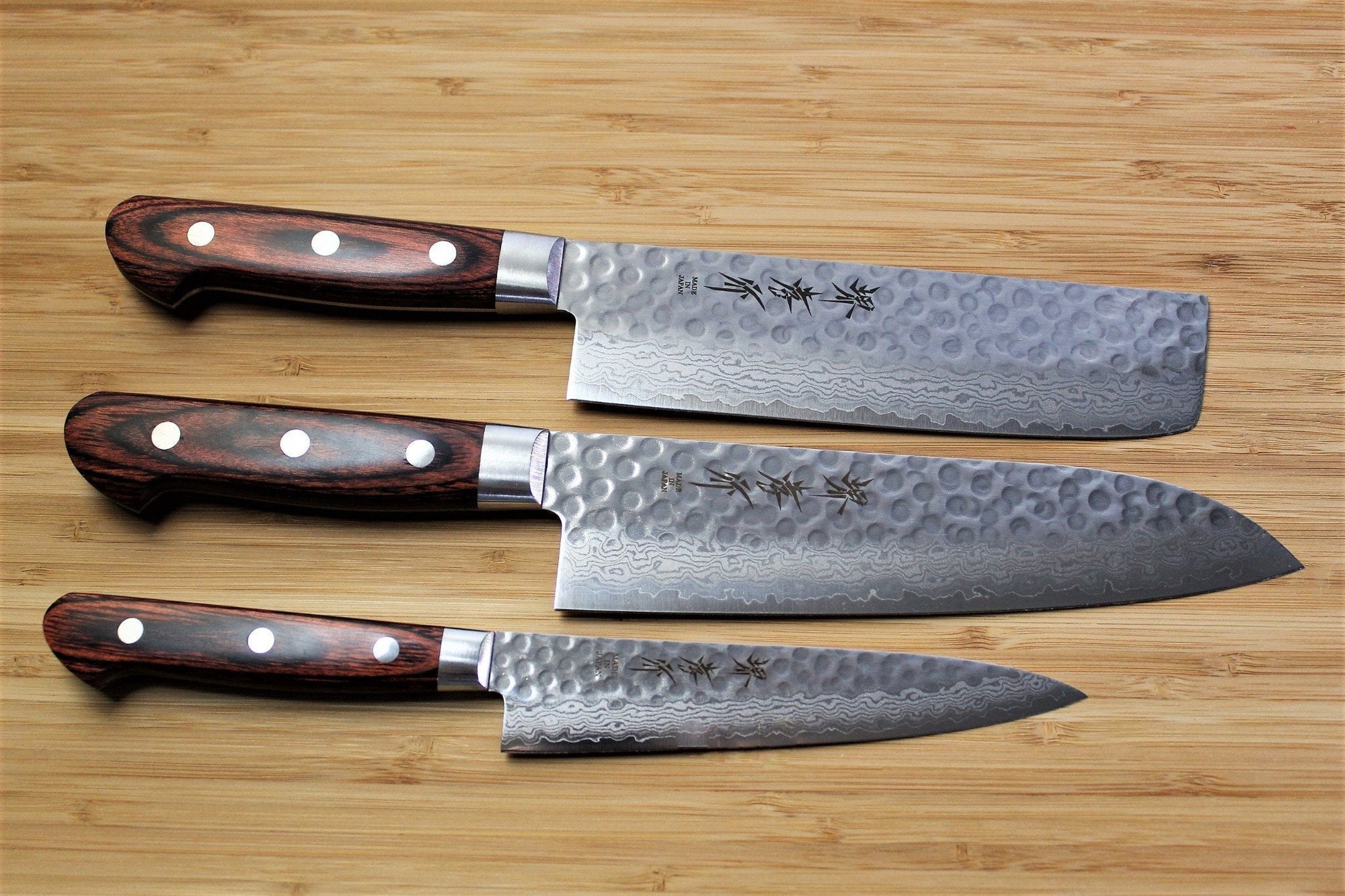Set di coltelli giapponesi specchio Damasco 45 strati Petty Knife 135mm 5.3  Gyuto coltello da chef 180mm 7.1 Made in Japan Coltello da cucina -   Italia