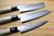 Kitchen Knives - Sakai Takayuki Japanese Knife Set Damascus 45 Layer Petty Knife 150mm (5.9") Santoku Knife 180mm (7.1") Nakiri Knife 160mm (6.3")