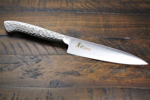 Kitchen Knives - Sakai Takayuki Japanese Knife Set INOX Pro Molybdenum Stainless Steel Petty Knife 120 Mm (4.7") Santoku Knife 180 Mm (7.1")  Nakiri Knife 180 Mm (7.1")