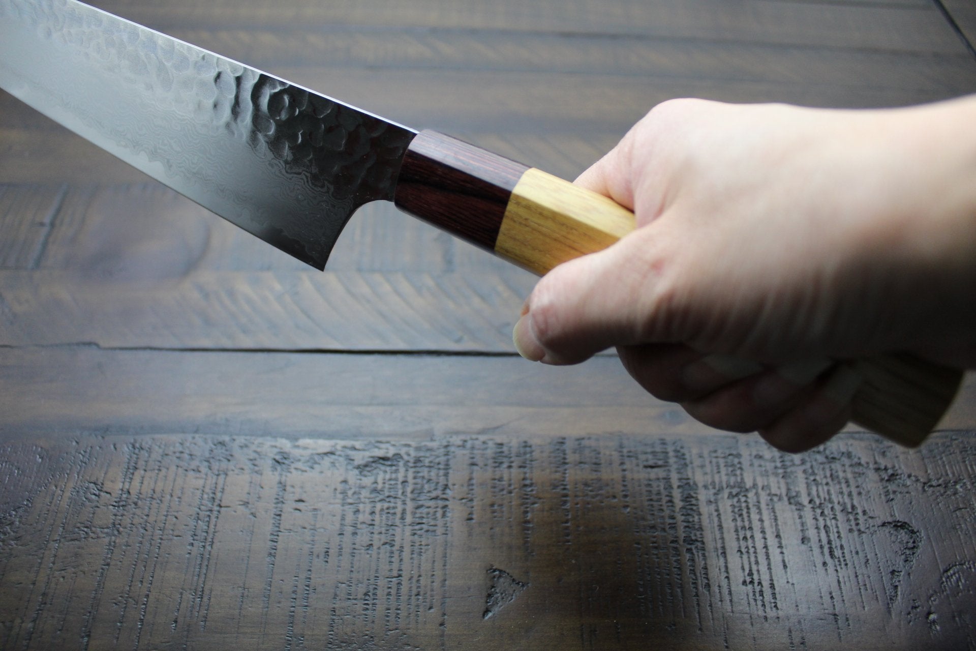 Kitchen Knives - Sakai Takayuki Kengata Gyuto Japanese Chef Knife 190mm (7.5") Damascus 33 Layer Japanese Handle