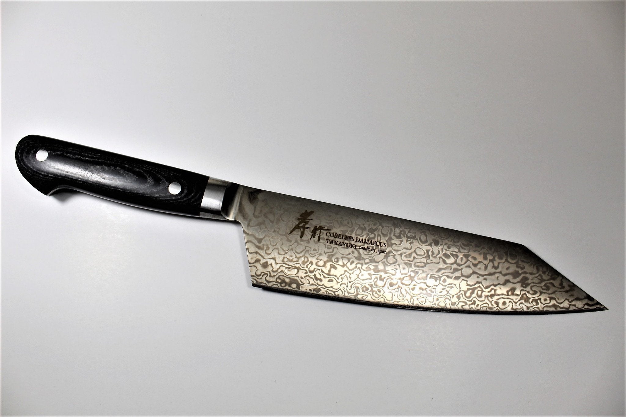Sakai Takayuki 190mm Kengata Gyuto - Coreless VG10 & VG2 Damascus