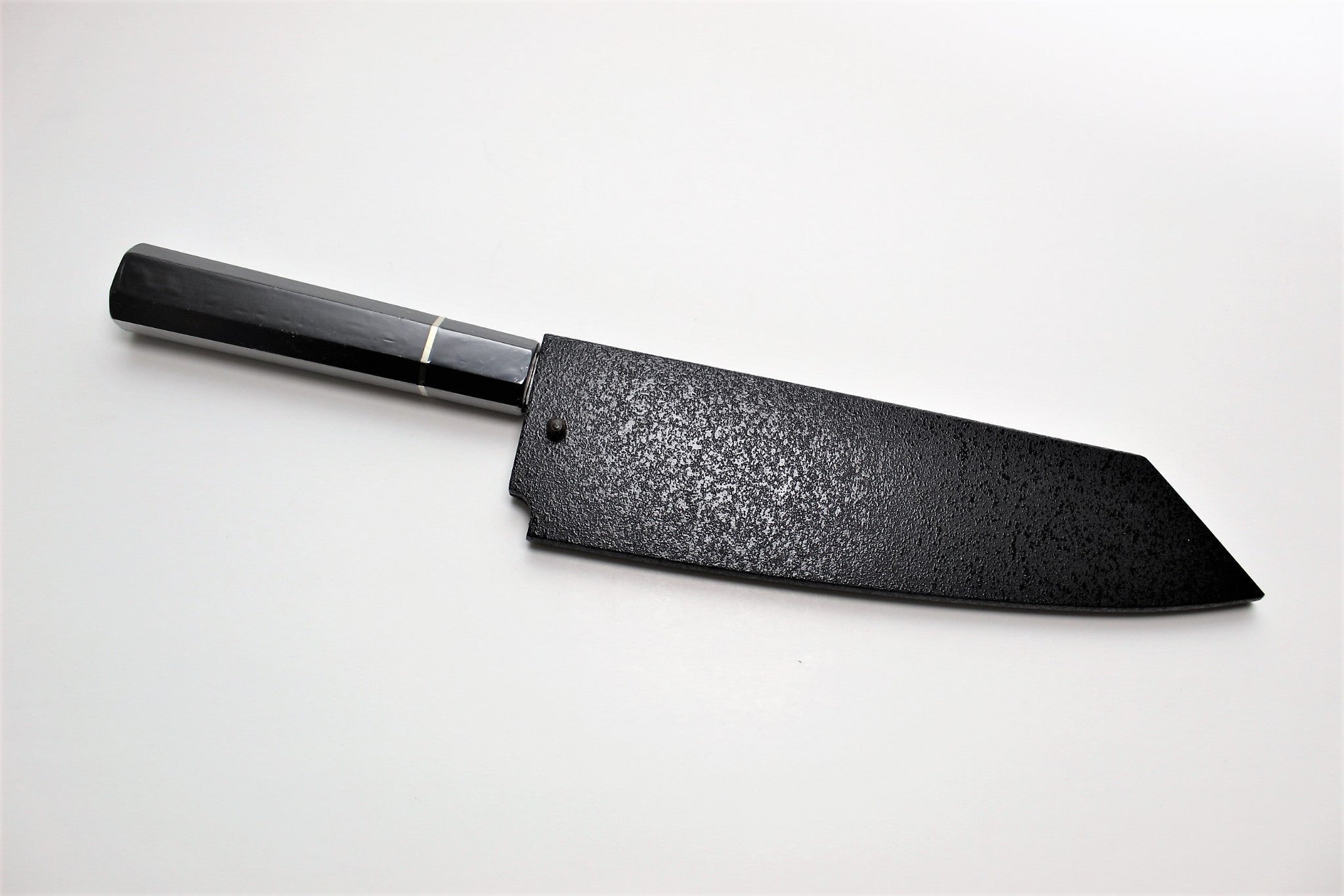 Kitchen Knives - Sakai Takayuki Kengata Santoku Homura SP With Saya 225mm (8.8") - Aoniko (Blue Steel #2)