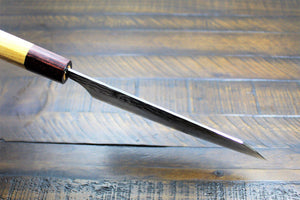 Kitchen Knives - Sakai Takayuki Kengata Santoku Knife 160mm (6.3") Damascus 33 Layer Japanese Handle