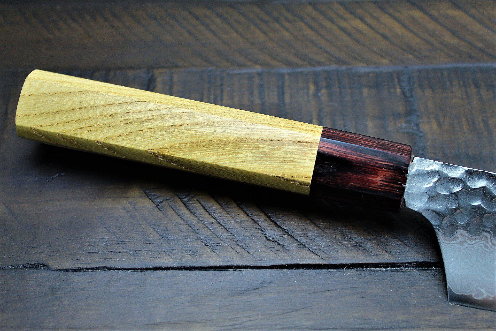 Kitchen Knives - Sakai Takayuki Kengata Santoku Knife 160mm (6.3") Damascus 33 Layer Japanese Handle