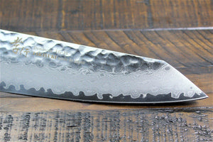 Kitchen Knives - Sakai Takayuki Kengata Santoku Knife 160mm (6.3") Damascus 33 Layer Japanese Handle