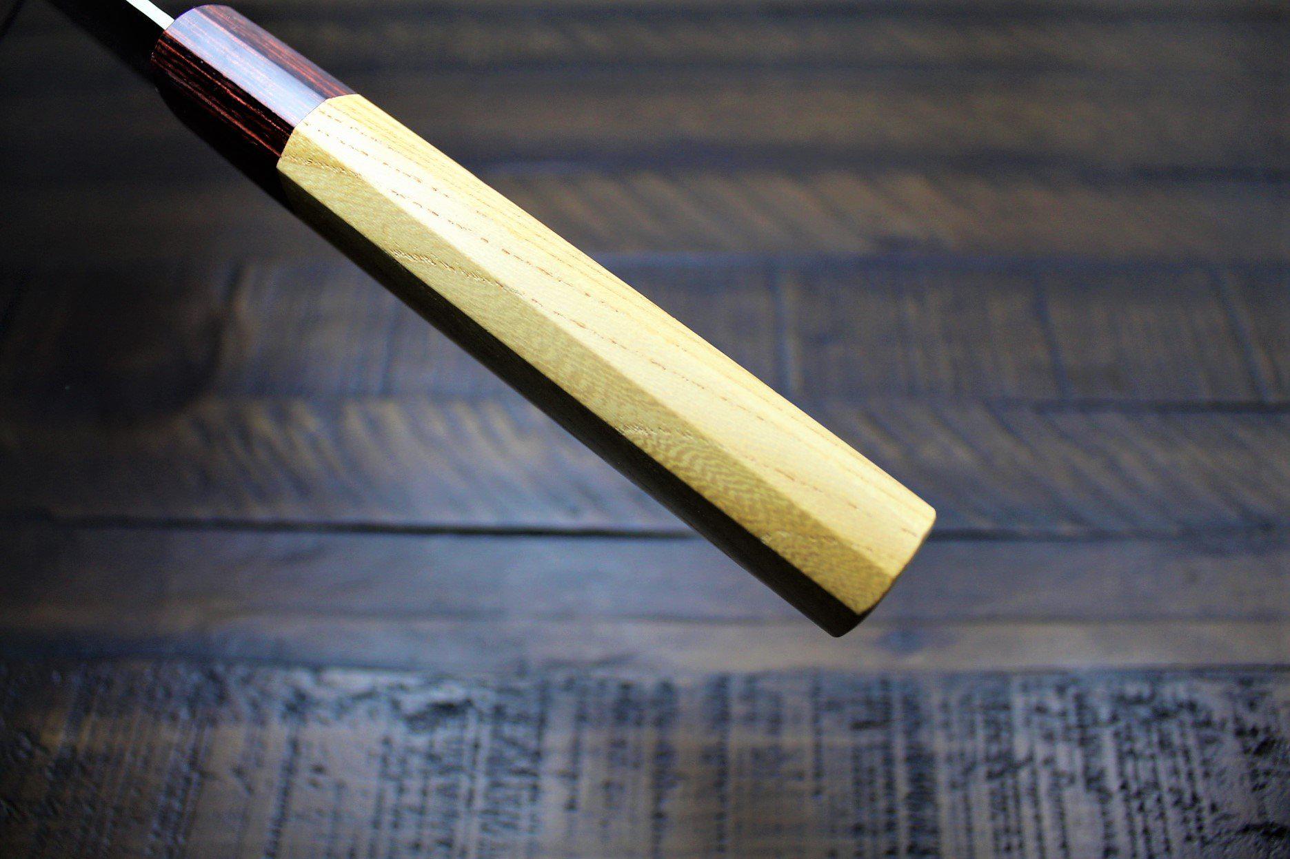 Kitchen Knives - Sakai Takayuki Kengata Santoku Knife 160mm (6.3") Damascus 33 Layer Japanese Handle