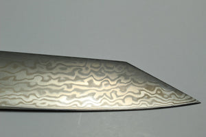 Kitchen Knives - Sakai Takayuki Kengata Yanagiba Slicer Knife 260mm (10.2") VG10-VG2 Coreless Damascus